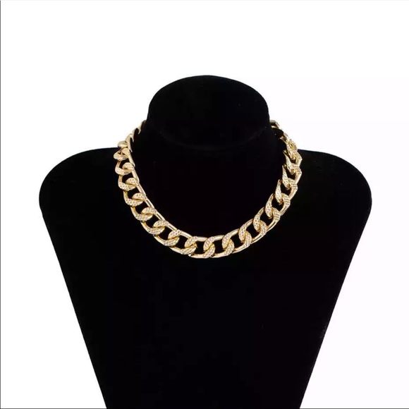 New 18k Gold Cuban Chunky Necklace - Picture 3 of 5